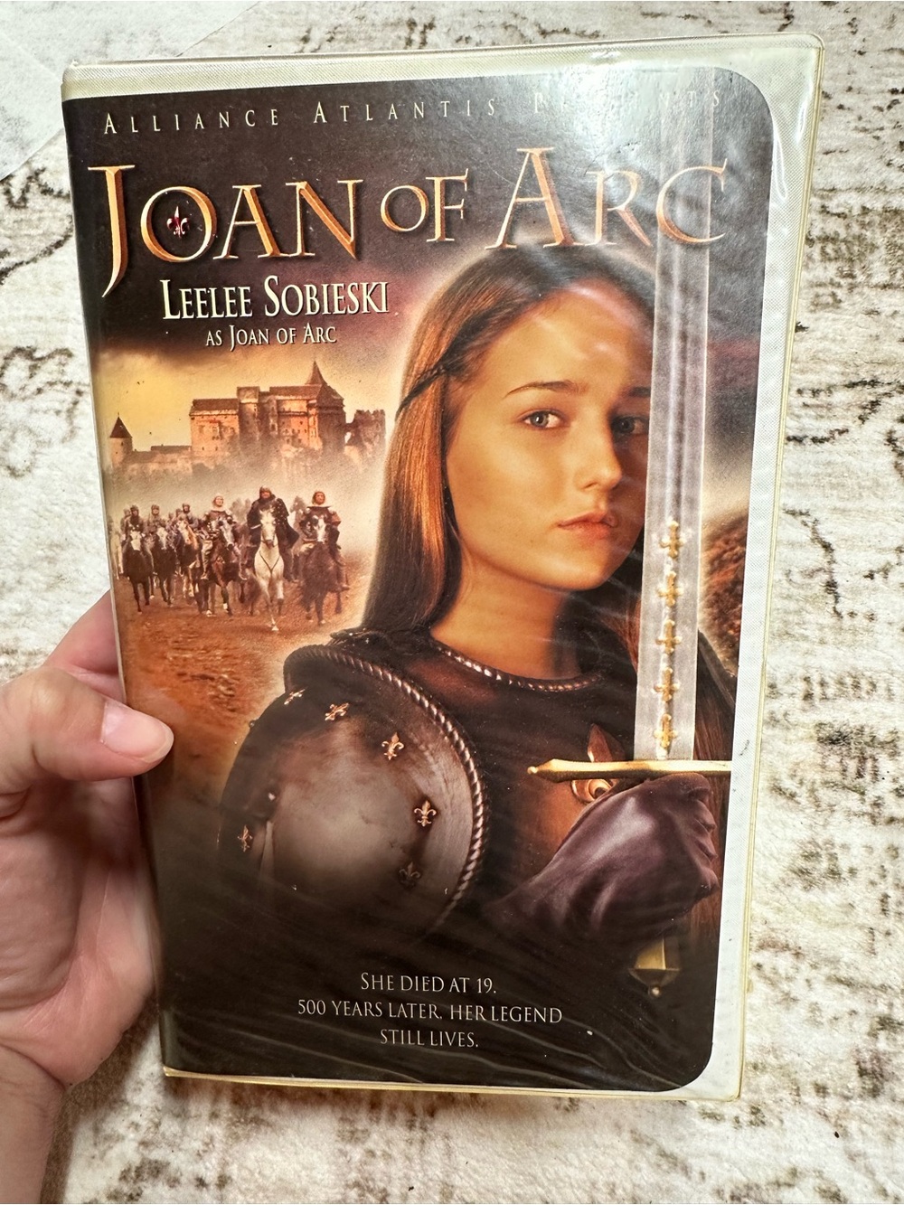 Joan of Arc 1999 VHS with Clamshell Alliance Atlantis Film Leelee Sobieski EUC